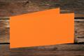 [16400421] PAPERADO Klappkarten 100x210|420 mm Gerippt Orange 220 g/m² 